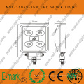 Luz de trabajo LED de 15 W, luz de trabajo LED de 10-30 V CC con 1275 lm, haz puntual / de inundación, LED Epsitar de 5 piezas x 3 W para camiones, luz de trabajo LED